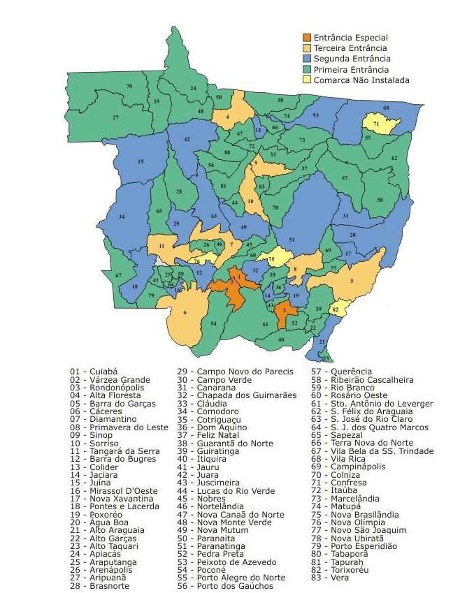 Fórum de Cuiabá Comarcas